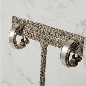 GOLDTONE Huggie Hoop Clip-On Earrings